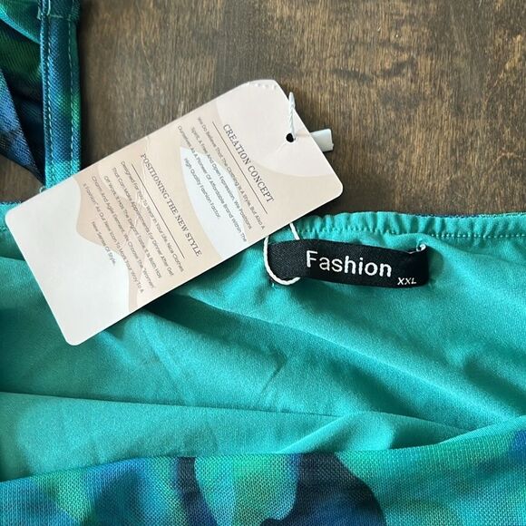 NWT Spaghetti Strap Long Summer Floral Sexy Backless Formal Wedding Guest Dress - Picture 13 of 15
